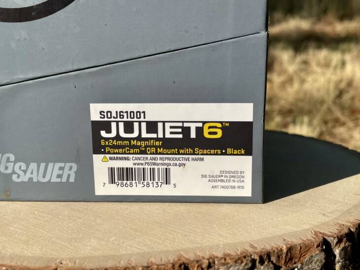 Sig Sauer Juliet6 6x Magnifier - Lightly Used