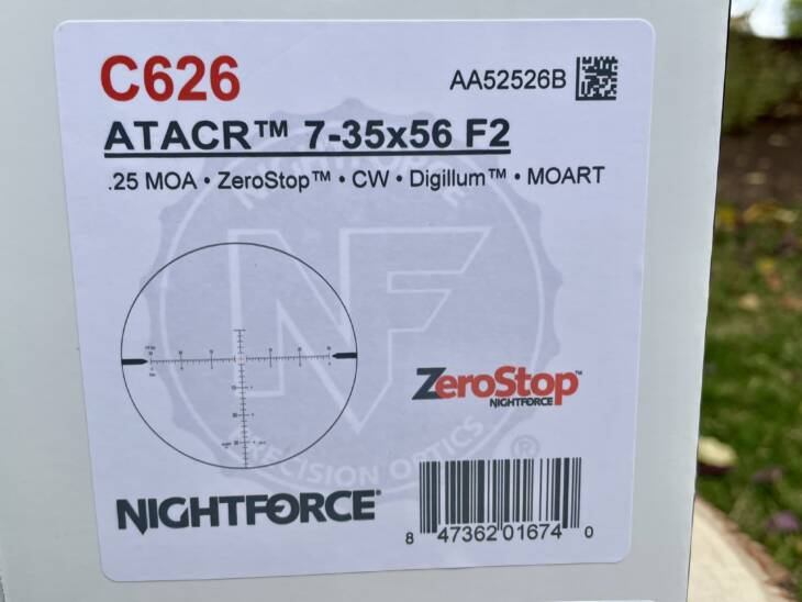 Nightforce ATACR 7-35x56 F2 MOAR-T Dualscale C626 - Like New in Box