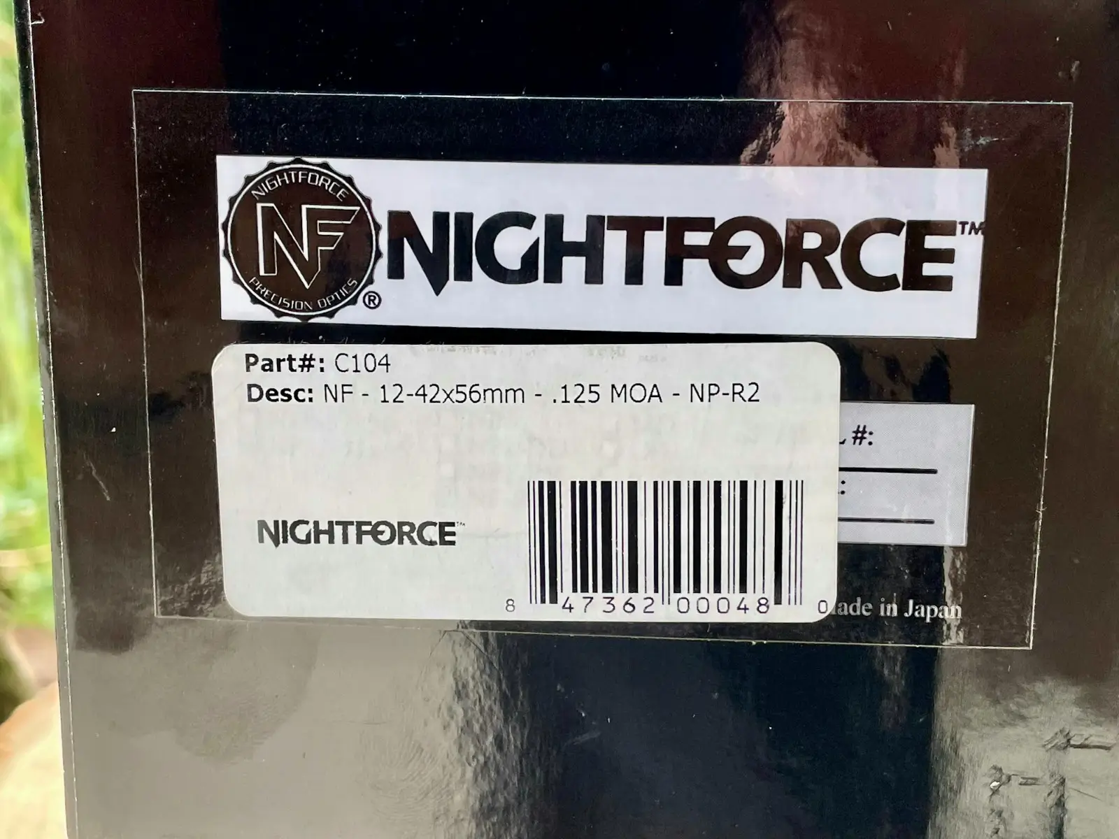 Nightforce Precision Benchrest 12-42x56 Illuminated NP-R2 C104 - Lightly Used
