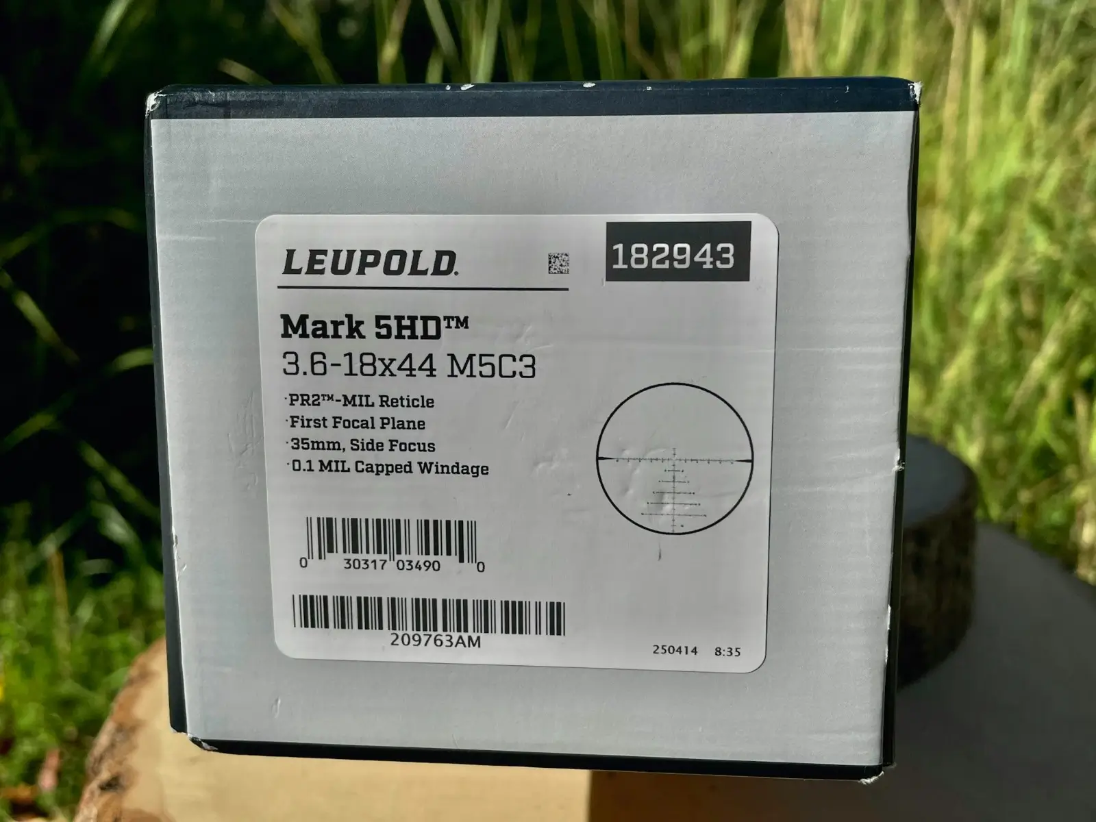Leupold Mark 5HD 3.6-18x44 FFP PR2-MIL - Lightly Used