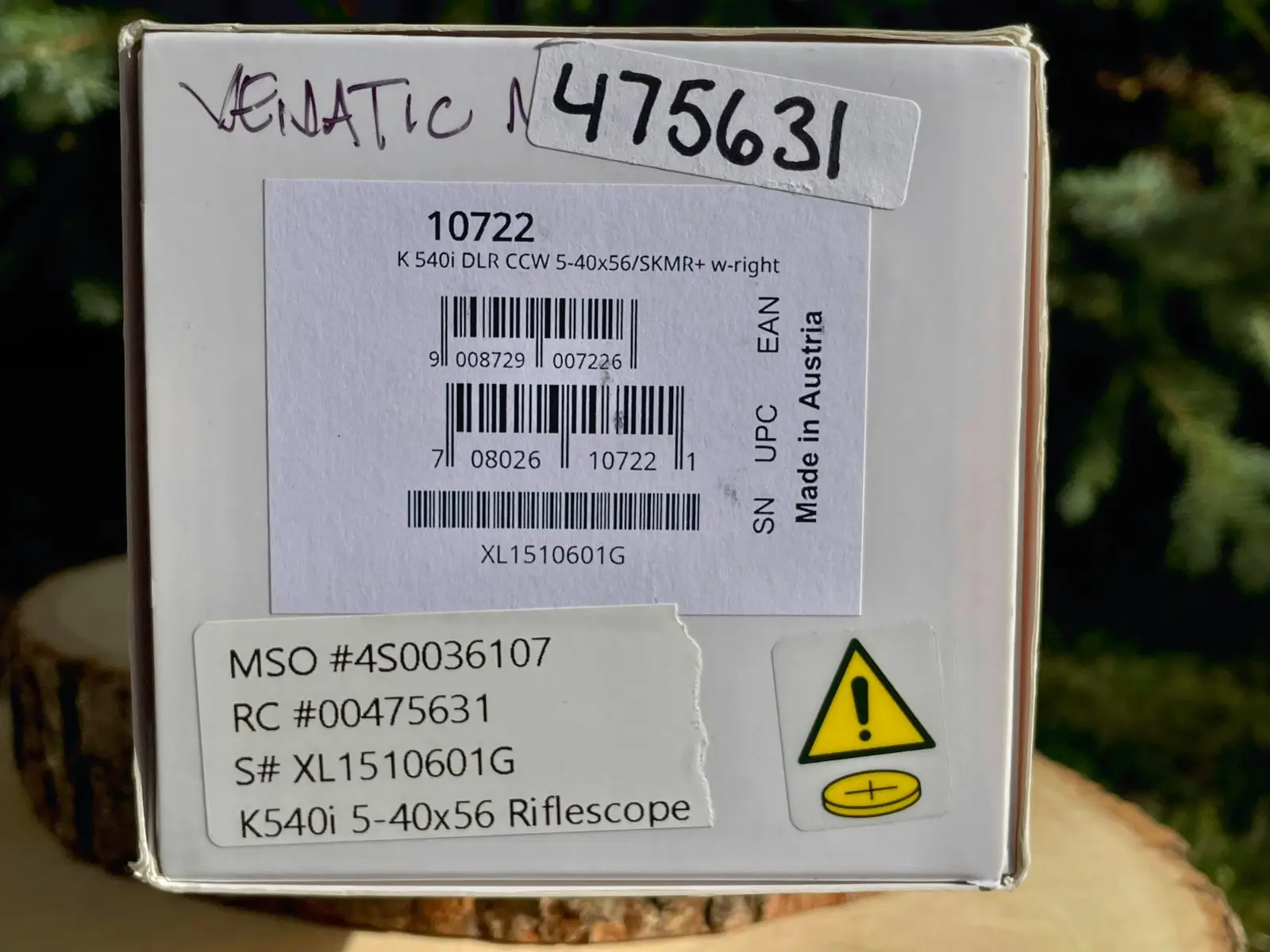 Kahles K540i 5-40x56 FFP Illuminated SKMR+ - Like New in Box